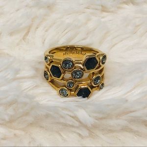 Stella & Dot Stackable Gem Ring - Gold